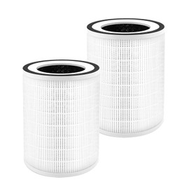 Netezza kilo air purifier filter replacement compatible with Afloia KILO, KILO PLUS, KILO PRO, MIRO, MIRO PRO and MORENTO MR-Kilo, 360° 3-Stage Filtration, 2 Packs
