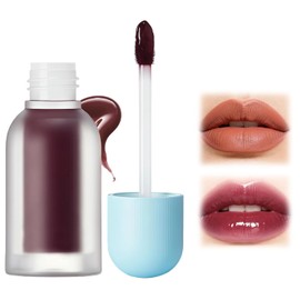 Lip Oil, Labios Carnosos, Bálsamo Labial, Imprescindible de Viaje Bálsamo Labial Hidratante, Adecuado Para Hidratar y Prevenir La Sequedad y El Agrietamiento (Black Cherry)