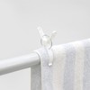 Towa Sangyo Neosul Rod Pinch Clothespins, White, Approx. 2.7 x
