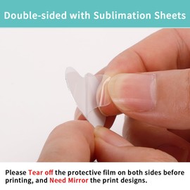 PYD Life 30 Pack Heart-shaped 1" Sublimation Aluminum Sheets Blanks for Silicone Straw Topper