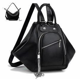 OECTVD Backpack Purse for Women Transforming Bag Large Womens Tote Handbag Leather Travel Backpack Purse Fashion Designer Ladies Shoulder Bags with Tassel