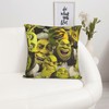 NNIATA Shrek Collage Throw Pillow Cover Cozy Square Pillow Case