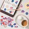 100Pcs 4th of July Stickers Vinyl Waterproof Patriotic Stickers American
