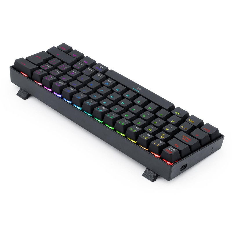 Redragon - Dragonborn Teclado Mecánico Gaming Switch Marrón RGB Negro
