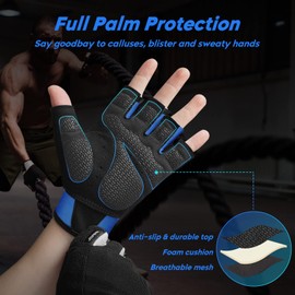 Atercel Fitness Gloves (Blue, XS)