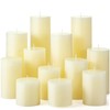 Shihanee 12 Pcs Pillar Candles 3" Diameter Dripless Unscented Candle