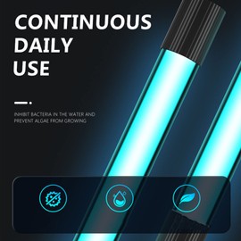 Aquarium UV Light Sterilizer Water Clarifier UV Light Aquarium Submersible Clean Light for Home Fish Tank Aquarium (ZY-113)