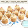 Herogo 5-Tier 15" x 10" Cooling Rack, Stainless Steel Baking