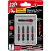 BIG RED BHT-5MTIB01-1 Torin Magnetic Torsion Impact Bit Set, 1/4"