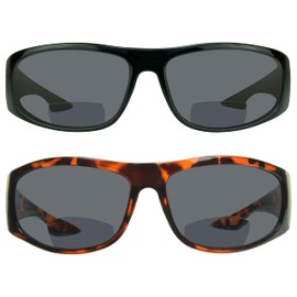 proSPORT Bifocal Sunglass Readers Men Women Sporty Wraparound Full Frame with Nearly Invisible Reading Line 28