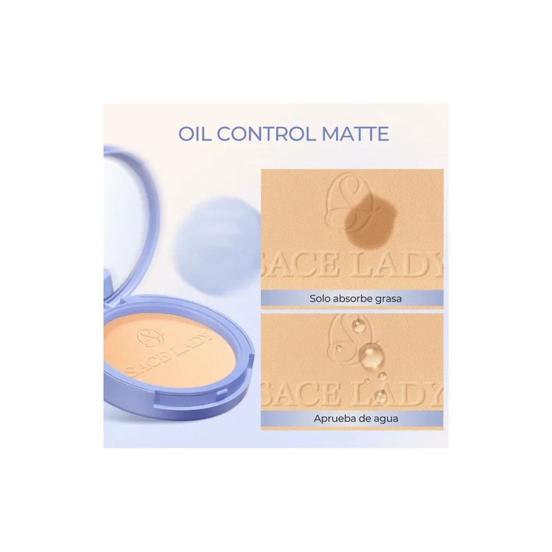 Sace Lady Polvo Compacto De Base Fijador Con Acabado Matte