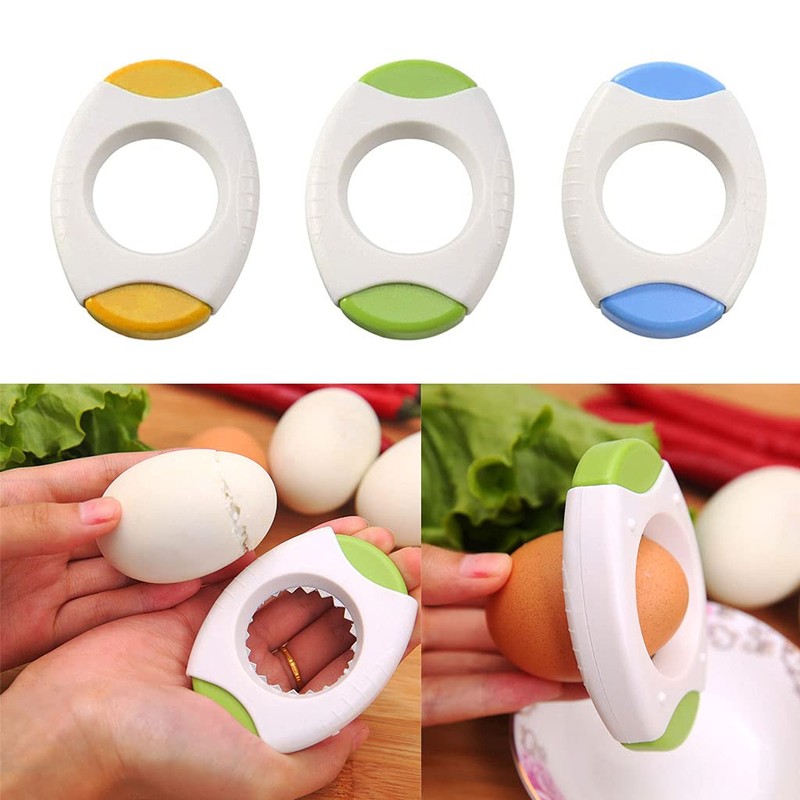Yellow Egg Shell Opener Egg Topper Cutter Egg Cracker Separator