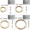 Loosco Metal O Ring for Purse Strap, 4 PCS Spring