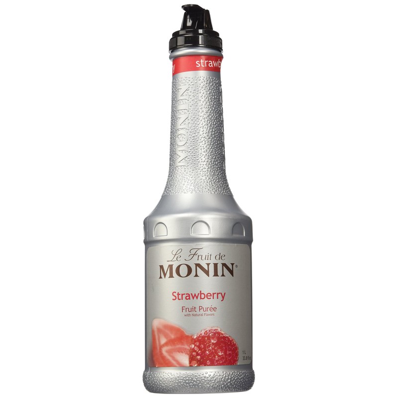Monin Strawberry Puree Fruit Puree, 1 Liter (01-0409) Category: Drink