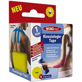 Wundmed Kinesiology Tape 5 m x 5 cm Pack of 3, Yellow