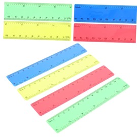 GANAZONO 20Pcs Rulers Portable Straight Rulers for School Supplies Measuring Tool for Students Boys and and Reusable Design