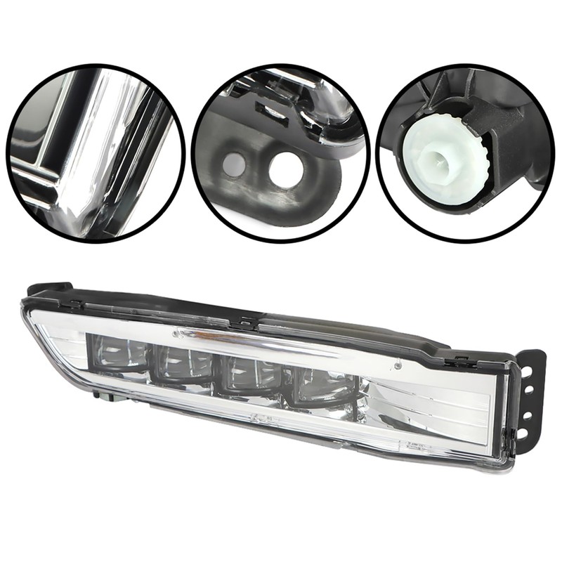 Silscvtt 1 Pair Front Fog Lights Assembly Replacement for Honda