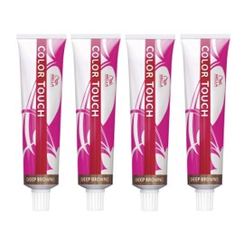 Wella Professionals Color Touch 4/77 Medium Brown Intensive 60 ml Pack of 4