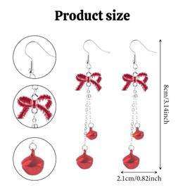 GWAWG Christmas Drop Dangle Earrings, Christmas Earrings, Jewellery Gift for Her, Metal