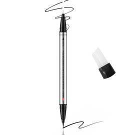 GEUUFEA Makeup Remover Pen, 3-in-1 Waterproof Black Liquid Eyeliner, Quick Fix Cleanser Eraser Pen, Liquid Eyeliner Eraser for Instant Correction, Travel Size Makeup Corrector Stick