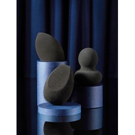 [Set of 2] 2 types of black makeup sponges / [2개세트]블랙 메이크업 스펀지 2종