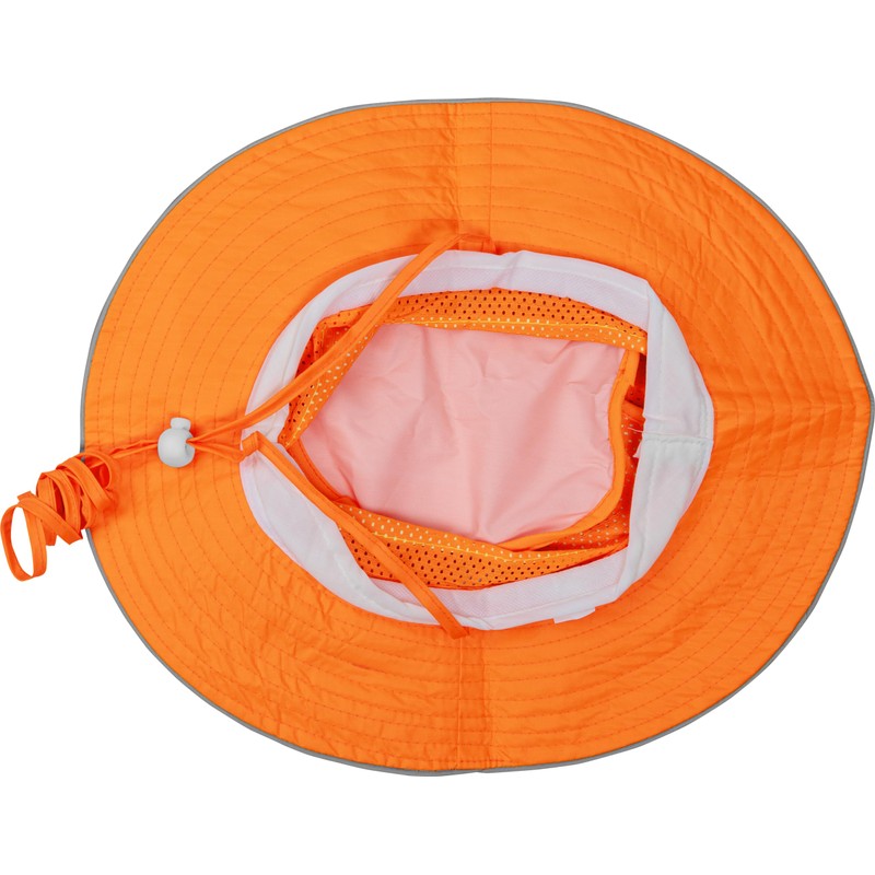 Ironwear 1271-O Booney Hat with adjustable neck strap, LG, Orange