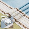 Lifetooler Washable Cotton Linen Tablecloth Tassel Design Tablecloth Dustproof Rectangular
