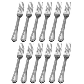 Mikasa Regent Bead 18/10 Stainless Steel Dinner Fork (Set of Twelve)