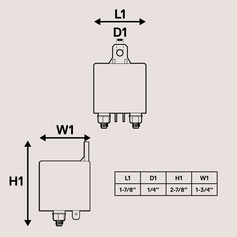 OLS 12V 200 Amp Split Charge Relay Switch - 4