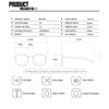 BAODAREN Trendy Aviator Sunglasses for Women Men Hexagonal Square Thick