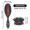 VESS Combing Mix Cushion Brush C-501, Wild Pig Bristle and