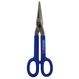 MIDWEST Duckbill Tinner Snip - Straight, Wide, Tight Cut Cold Rolled Steel Cutter with Forged Blades & Kush'n-Kote Grips - MWT-127D