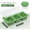 Silicone Freezer Trays with Lids，1 Cup Silicone Soup Freezer Molds
