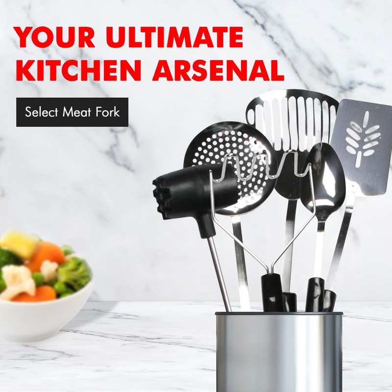 Chef Craft Select Meat Cooking Fork, 13 inch, Stainless Steel