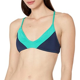 Carve Designs Women's Tamarindo Colorblock Top Navy w/Fern XL