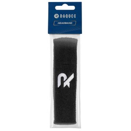 Raquex Fascia per capelli in cotone, morbida e assorbente, per sport, tennis, ciclismo, corsa, fitness e palestra, materiale elastico in cotone (nero)