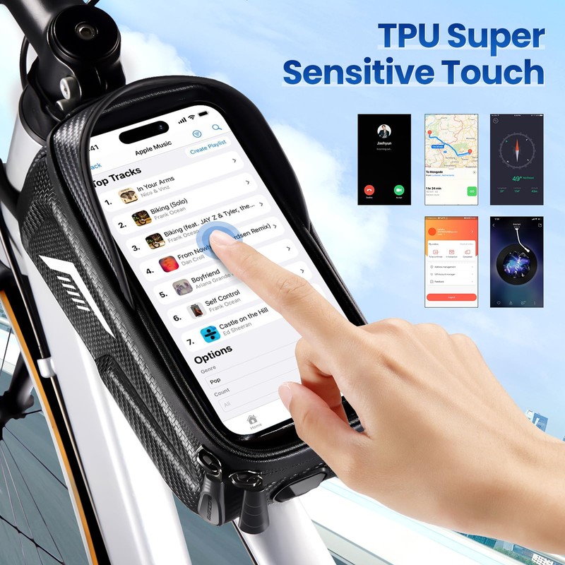 Bicycle Bag Frame, Waterproof Bicycle Frame Bag, Top Tube Bag