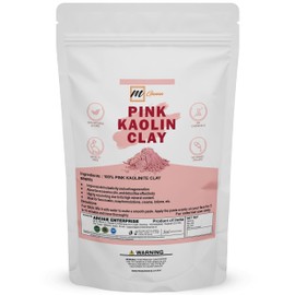 mGanna 100% Natural Rose Clay/Pink Kaolin Clay Powder (2 Pound) for Skin Tightening, Facial Masks, Creams, Face Masks, and Soap Making 2 LBS / 908 GMS