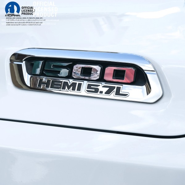 DIY Custom RAM 1500 Hood Emblem Overlay Decals L&R MEXICAN