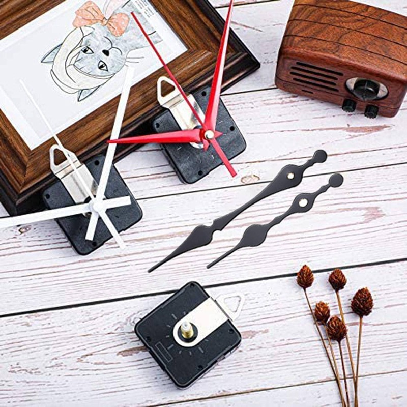 YUPVM 2Pcs Non-Ticking Quartz DIY Wall Clock Movement Mechanism Kit