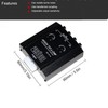 QANYEGN Audio Converter,12V 4 Channel Audio Impedance Converter,Line Output Converter,Suitable