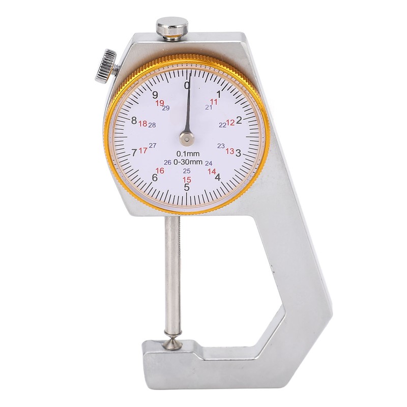 Thickness Gauge Tool Round Dial Indicator Handheld Portable Tester Caliper