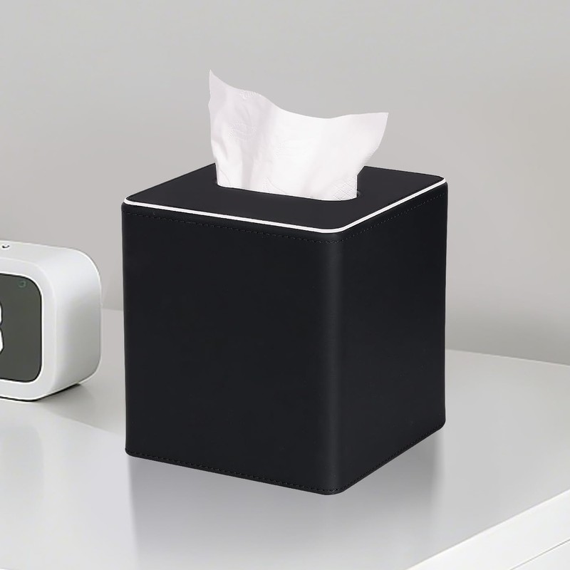 KINGFOM Cube Tissue Box Cover, Decorative Tissue Box Holder for