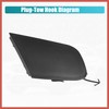 ACROPIX Car Front Left Bumper Tow Hook Cover Towing Eye