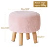YMYNY Ottoman, Modern Footrest with Soft Padded Seat, Foot Stool