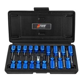 EWK 19-Piece Electrical Terminal Removal Tool Kit, Depinning Tools for Electrical Connectors & Wire Terminals, Universal Automotive & Household Use