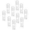 Weddecor White Plastic Cord Stopper Zipper Pull Lock for Clothing,