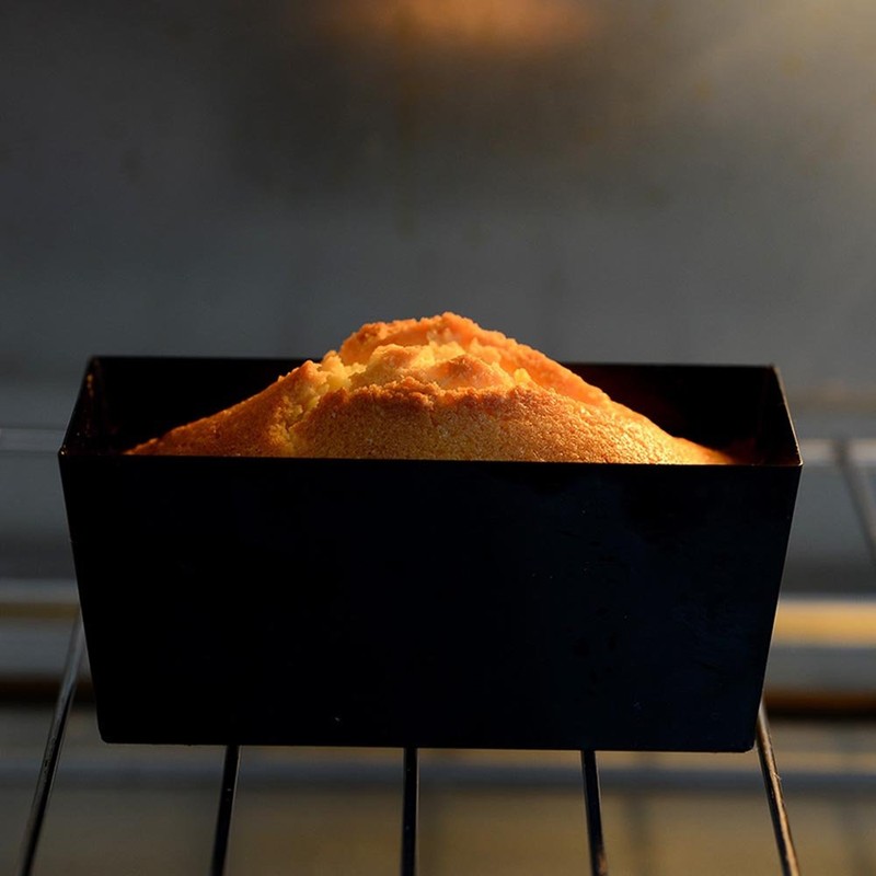 タイガークラウン(Tiger Crown) ケーキ型 黒 43×92×39mm Blackミニパウンド型小 スチール フッ素加工 耐熱250度 5025