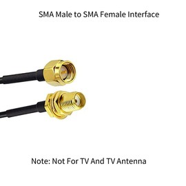 33ft WiFi Antenna Extension Cable RG174 RF SMA Male to SMA Female Coaxial Cable Low Loss Gold Plated Pigtail for Wireless LAN Router Bridge External Antenna Equipment 2pack