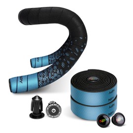 DINTSTYLE 2pcs Bicycle Bar Tape, Bike Handlebar Tape, Road Bicycle Handlebar Tape, Cycling Grip Tape, with 4pcs Handlebar End Plugs, Soft Comfortable, Wear Resistant, BSL N